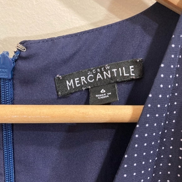 2/$75 J.Crew Polka Dot Tie Sleeve Flutter Dress - Picture 9 of 13